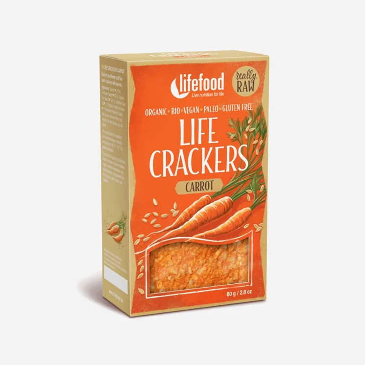 Life Crackers Mrkvánky BIO RAW
