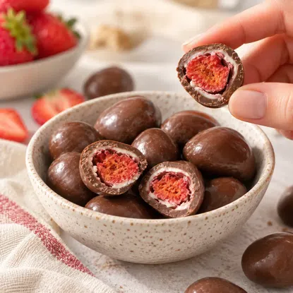 Lyofilizované jahody v mléčné a bílé čokoládě 5 x 250 g