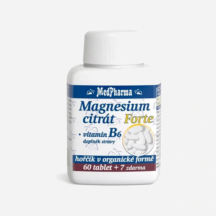 Magnesium citrát Forte + vit B6 67 tablet