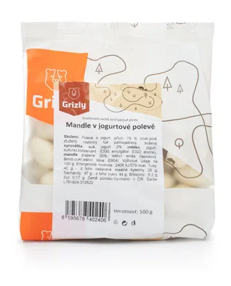 Mandle v jogurtové polevě
