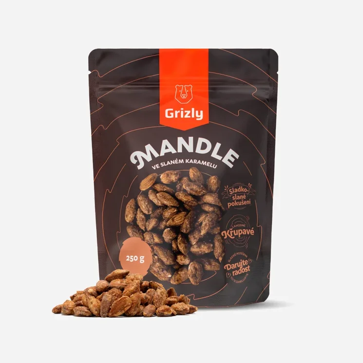 Mandle ve slaném karamelu