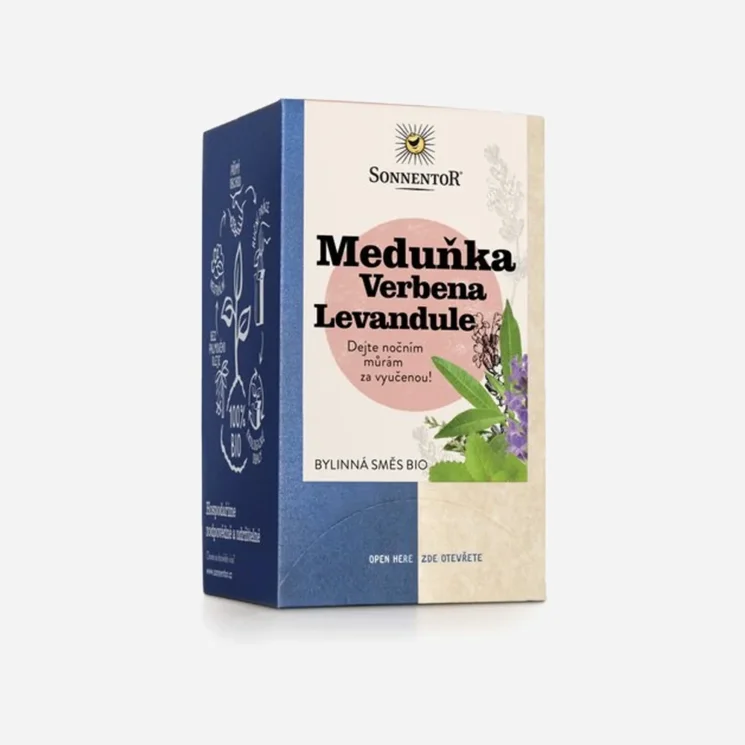Meduňka Verbena Levandule bio 23,4g 6 x 18 sáčků