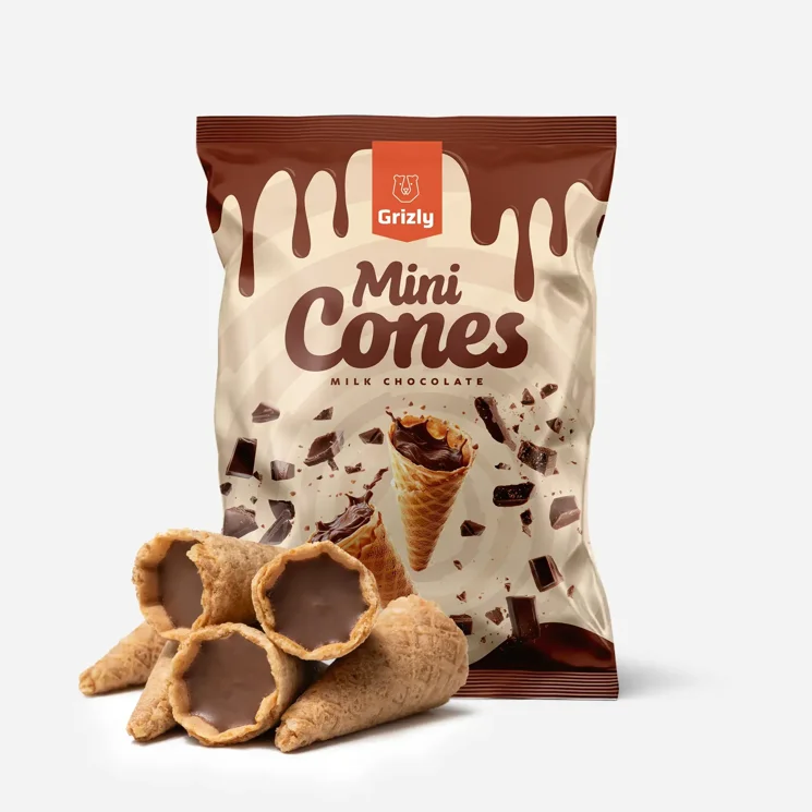 Mini kornoutky s mléčnou čokoládou