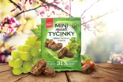 Mini müsli tyčinky s oříšky bez lepku