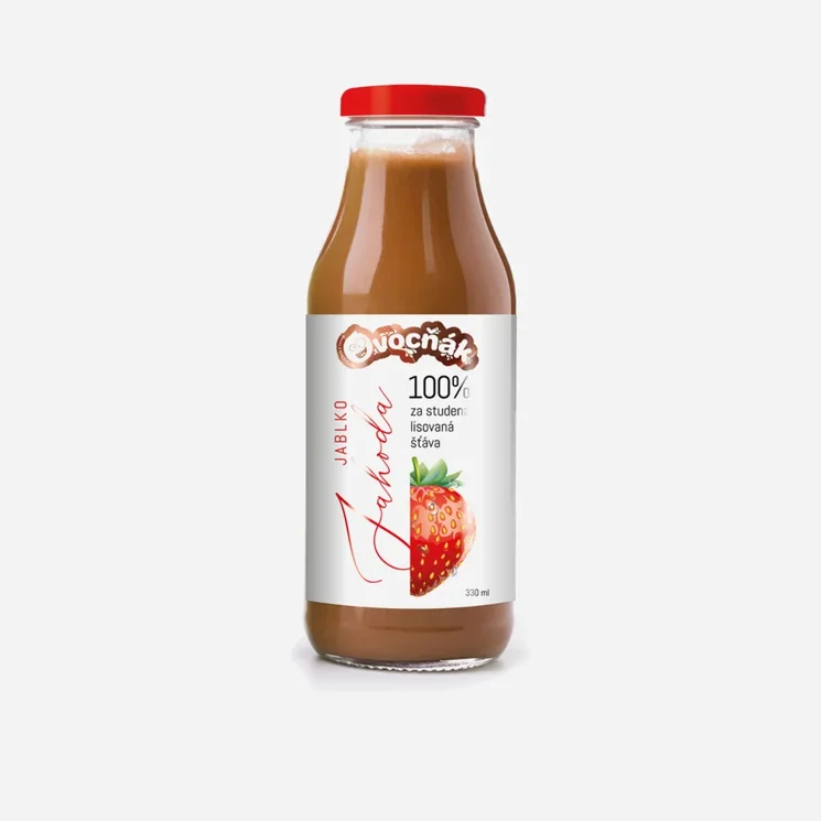 Mošt jablko a jahoda 12 x 330 ml