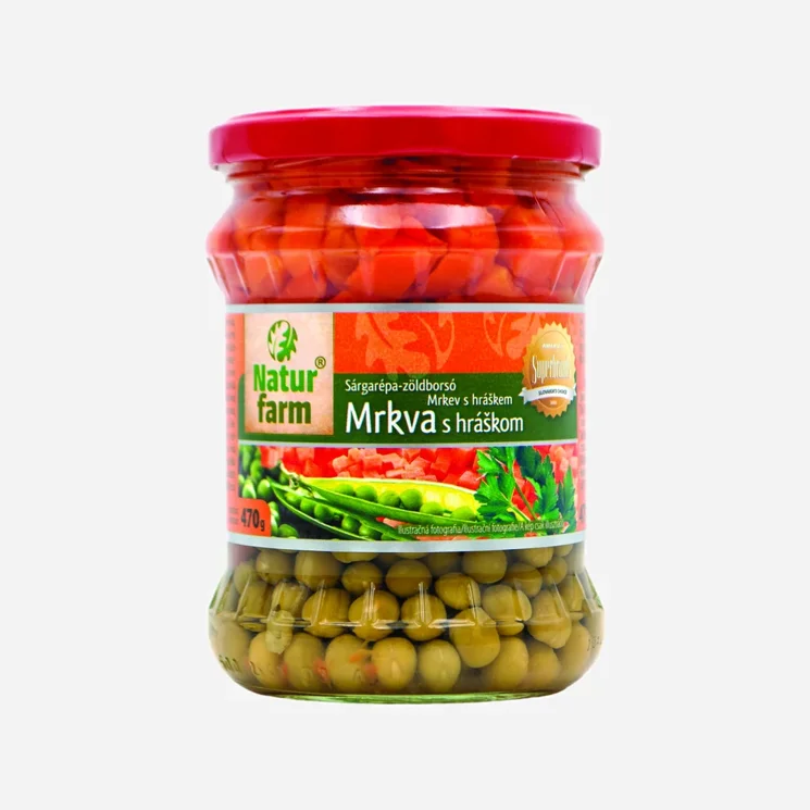 Mrkev s hráškem 6 x 470 g