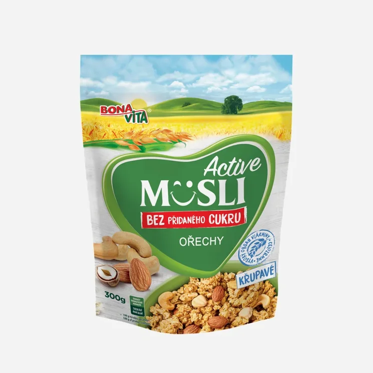 Müsli bez přidaného cukru ořechy 6 x 300 g