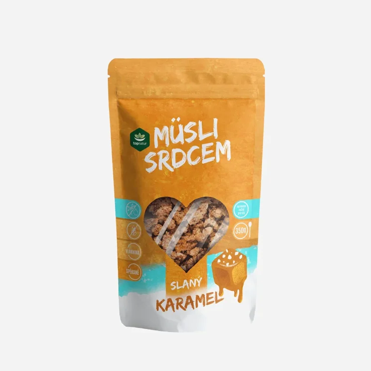 Müsli srdcem Slaný karamel
