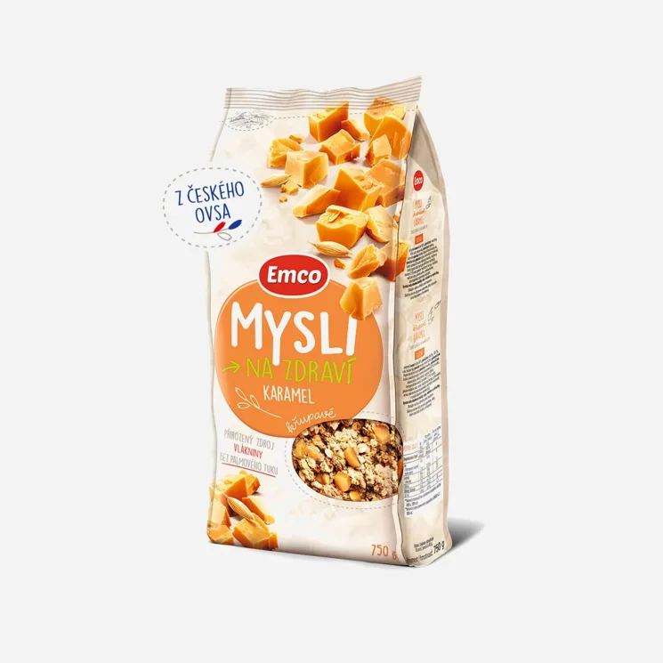 Mysli křupavé - Kousky karamelu