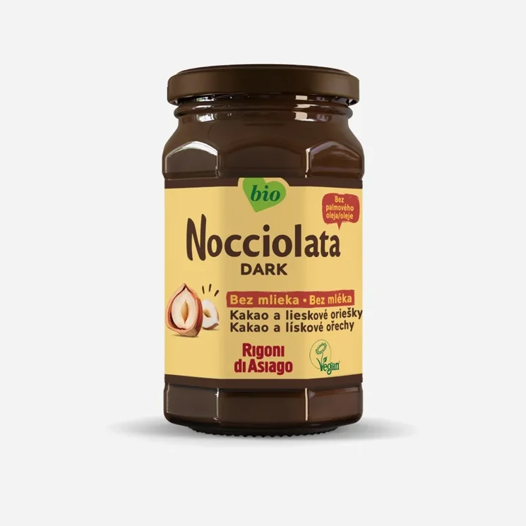 Nocciolata tmavá bez mléka BIO
