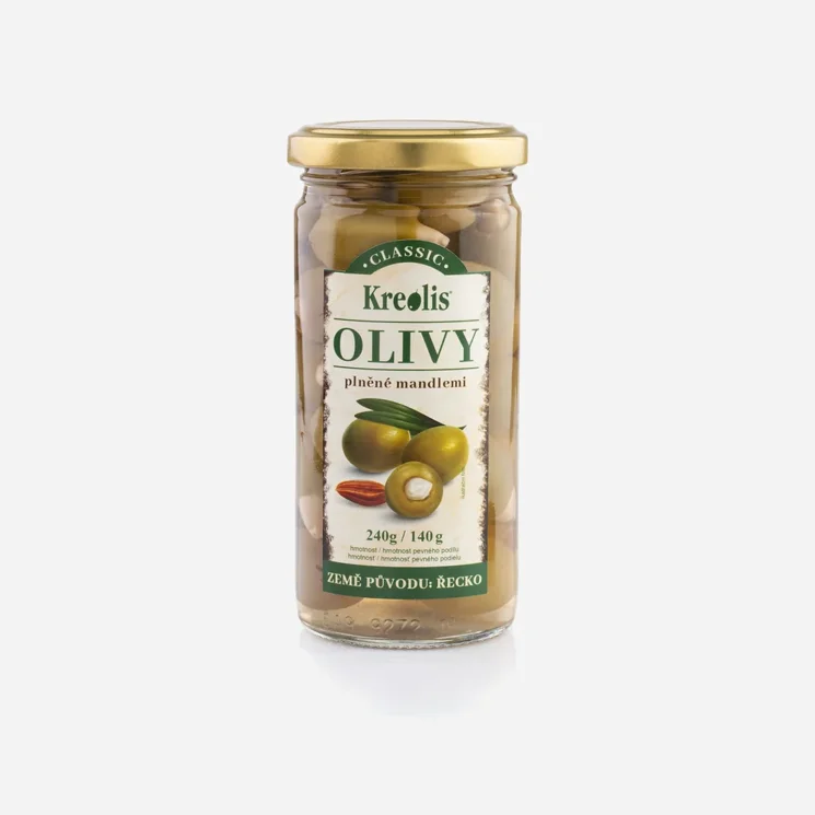 Olivy zelené s mandlí