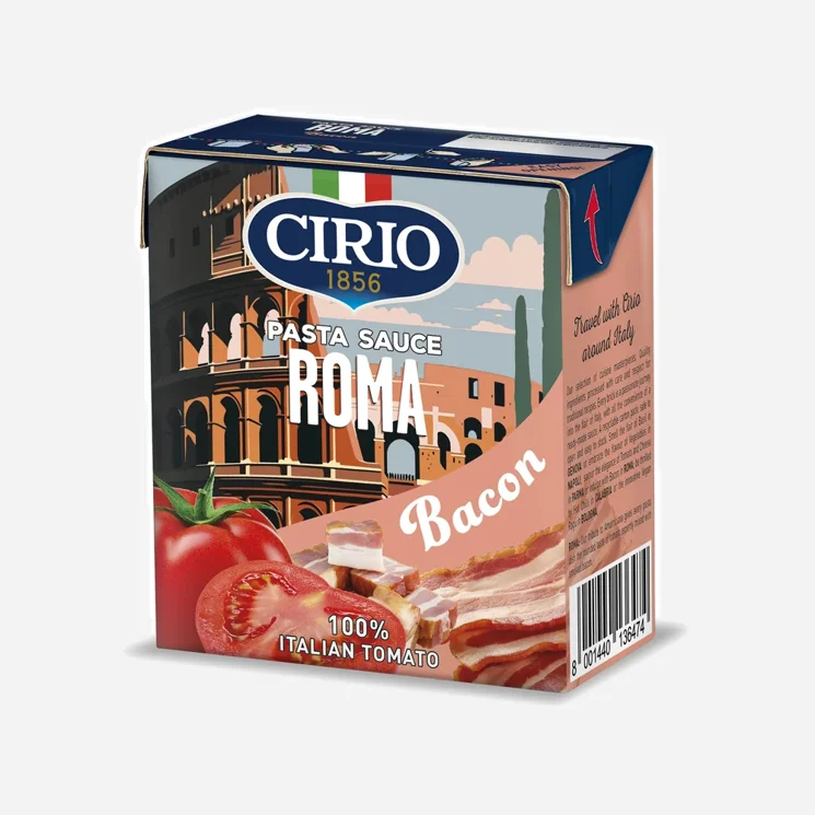 Omáčka z rajčat a uzené slaniny Roma