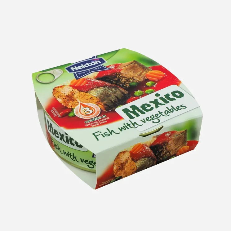 Opečená ryba se zeleninou Mexico