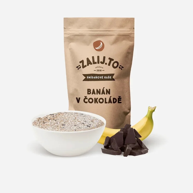Ovesná kaše Banán v čokoládě 6 x 500 g