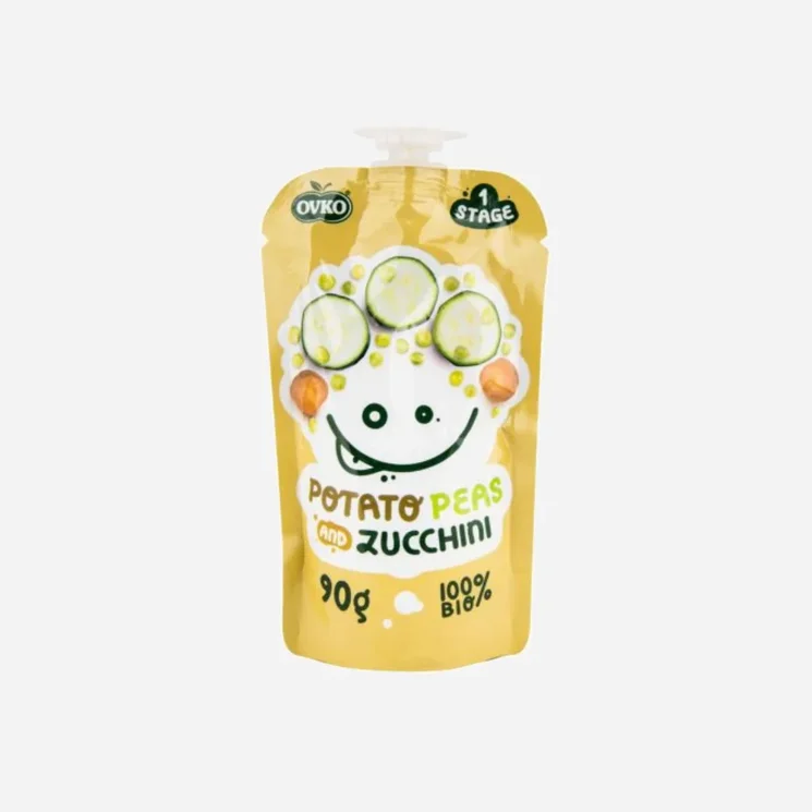OVKO příkrm brambora, hrášek, cuketa  BIO