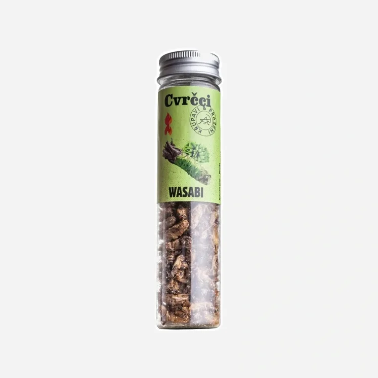 Páliví křupaví a pražení cvrčci - Wasabi
