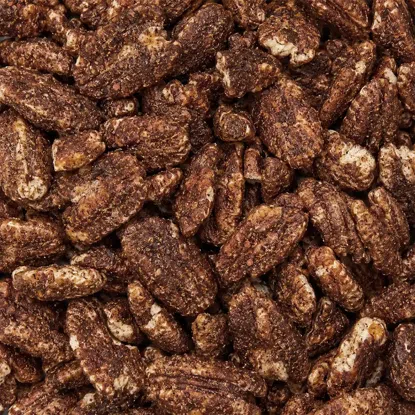 Pekanové ořechy pražené chilli a javorový sirup