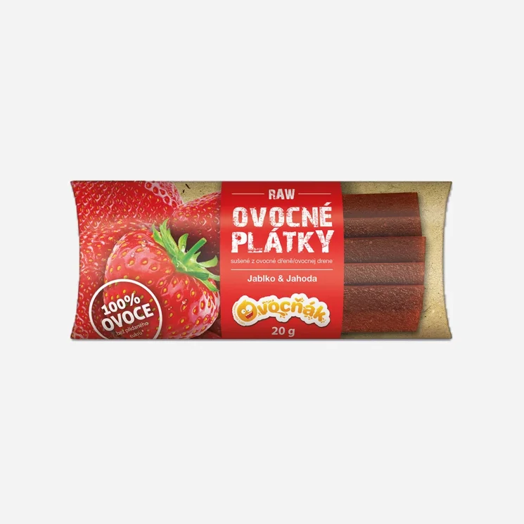 Plátky jablko - jahoda