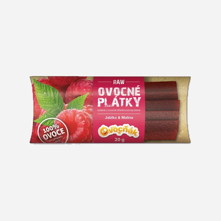 Plátky jablko - malina