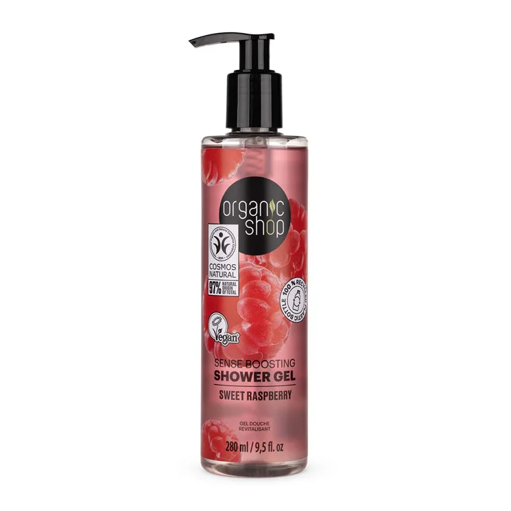 Povzbuzující sprchový gel sladká malina 6 x 280  ml