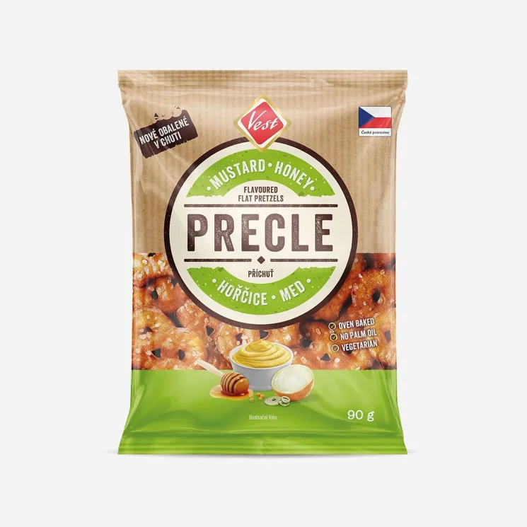 Precle hořčice, med a cibulka