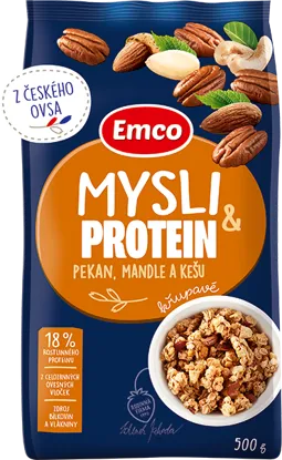 Protein mysli pekan, mandle a kešu