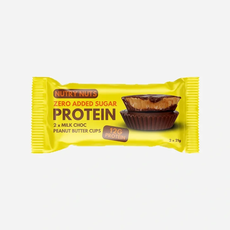 Proteinové košíčky mléčná čokoláda s arašídovým máslem