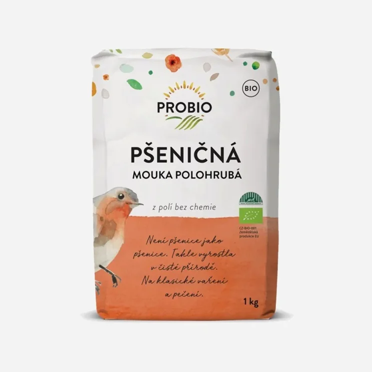 Pšeničná mouka bílá polohrubá