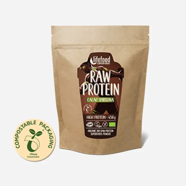 Raw kakaový protein se spirulinou 6 x 450 g