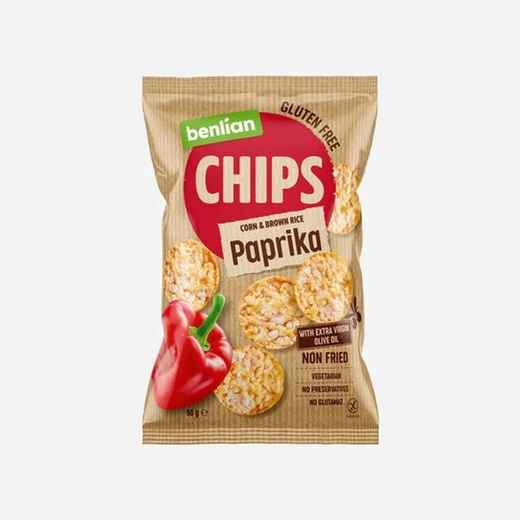 Rice chips paprika 6 x 50 g