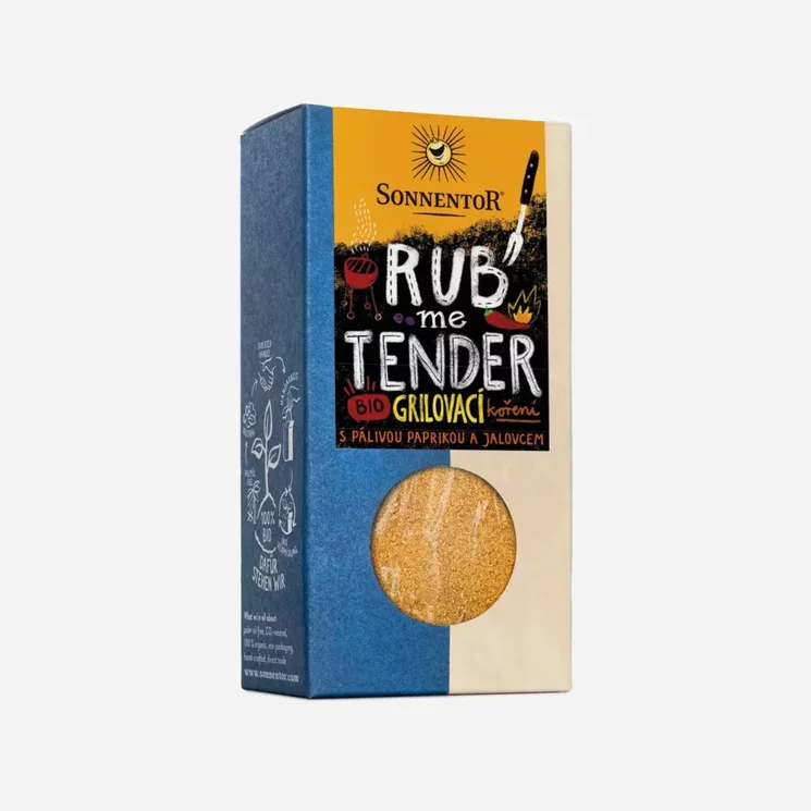 Rub me Tender grilovací koření na maso pikantní BIO 6 x 60 g