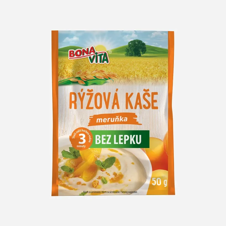 Rýžová kaše meruňka bez lepku