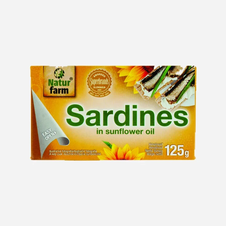 Sardinky ve slunečnicovém oleji