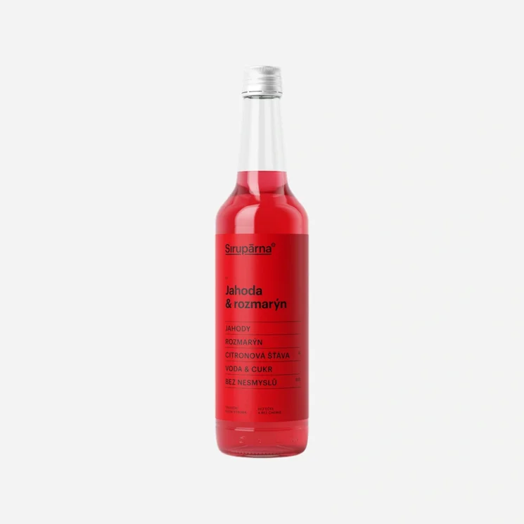 Sirup jahoda a rozmarýn