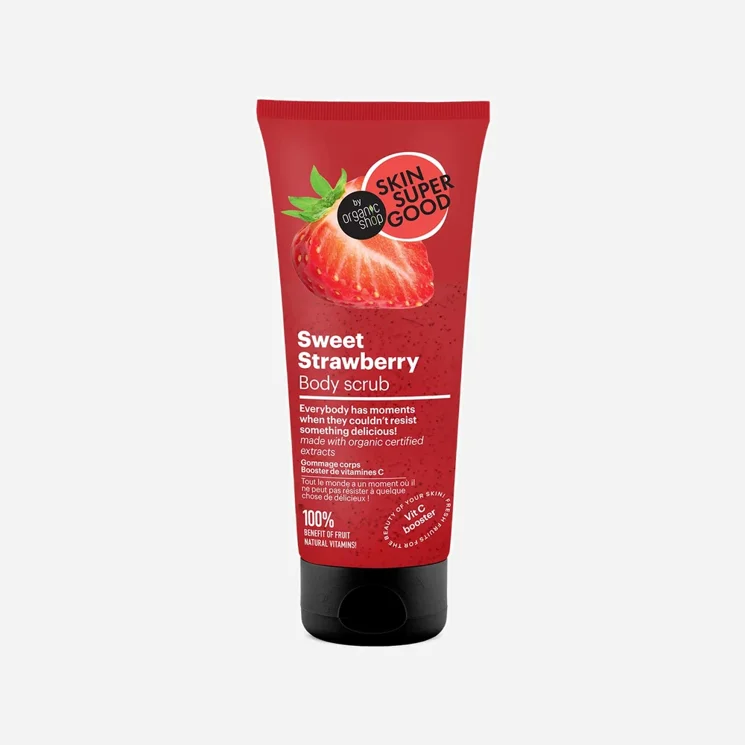 Skin super good Tělový peeling sladká jahoda