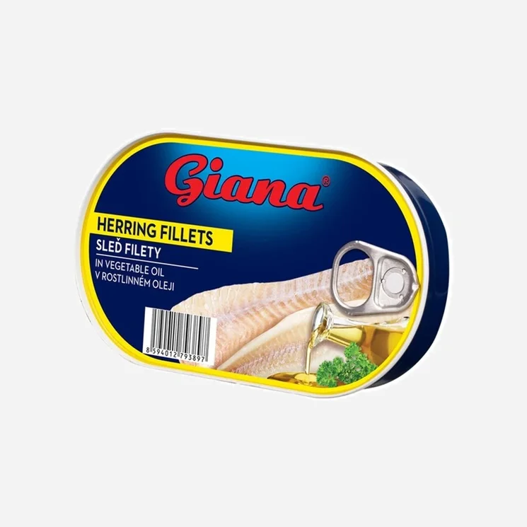 Sleď filety v rostlinném oleji