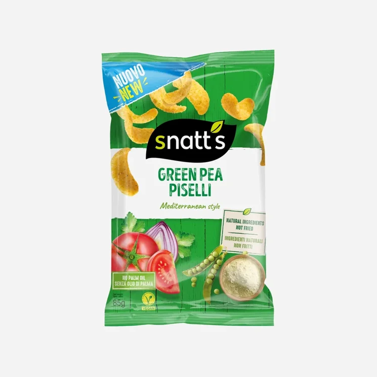 Snack hráškový chips zelenina a koření