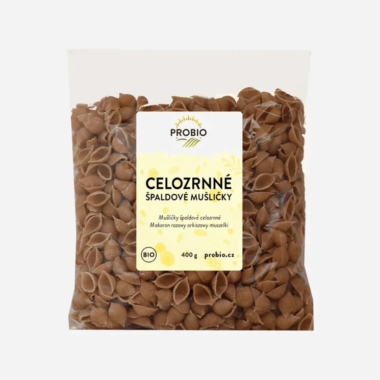 Špaldové celozrnné mušličky BIO