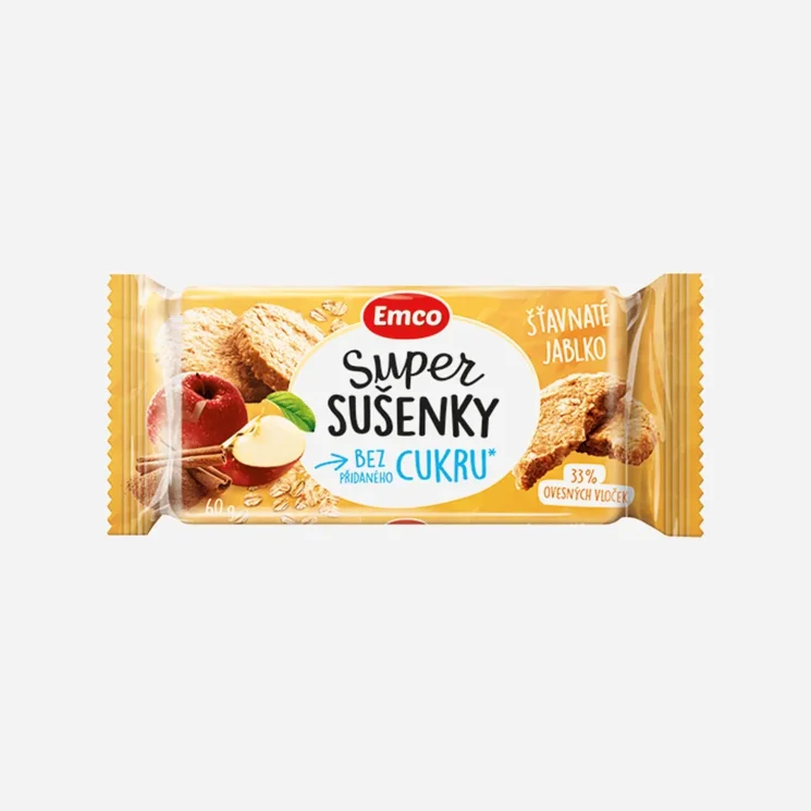 Super sušenky jablko