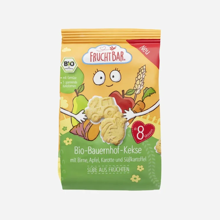 Sušenky Farma - Jablko, hruška, mrkev, batáty BIO