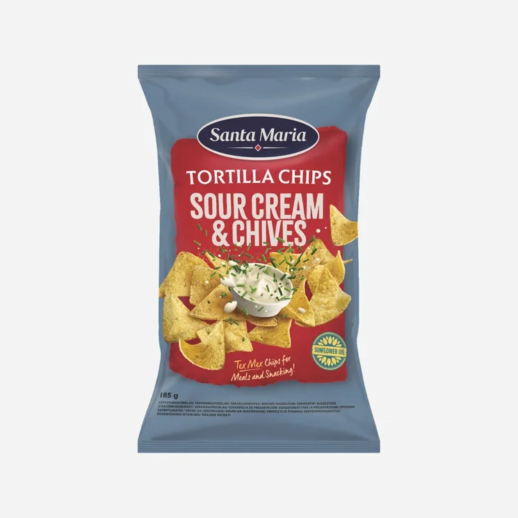 Tortilla chips smetana a pažitka