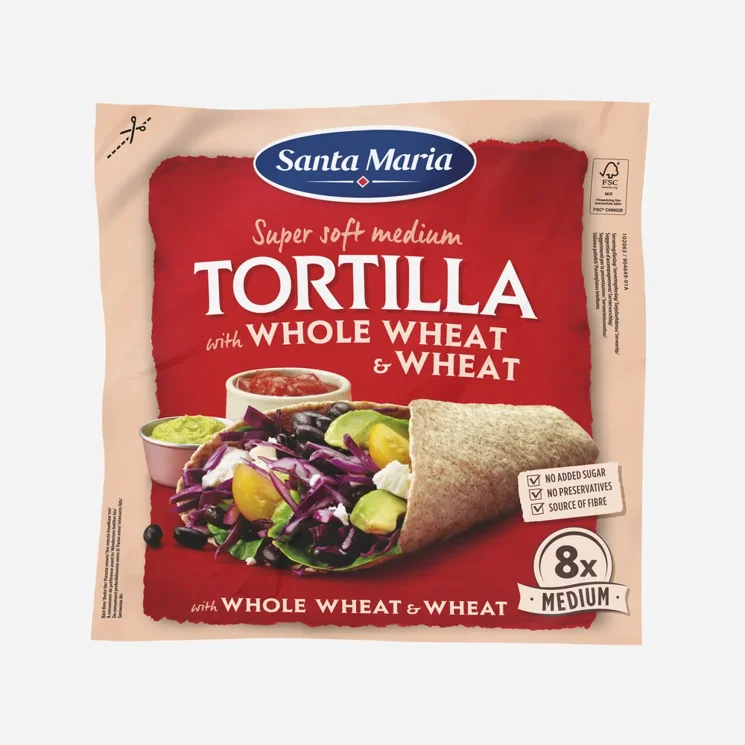 Tortilla whole wheat  celozrnná 6 x 320 g