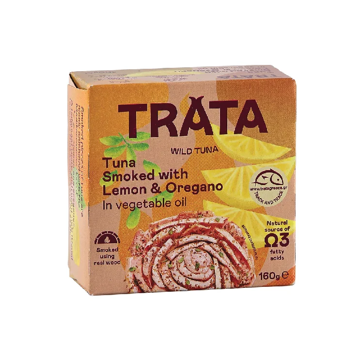 Tuňák uzený v rostlinném oleji citron a oregano