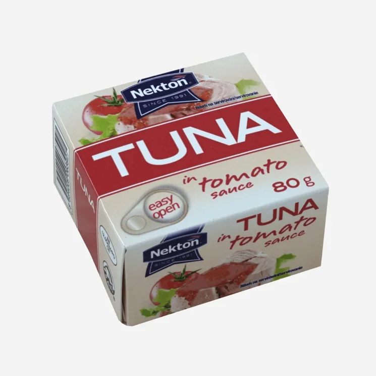 Tuňák v rajčatové omáčce celý