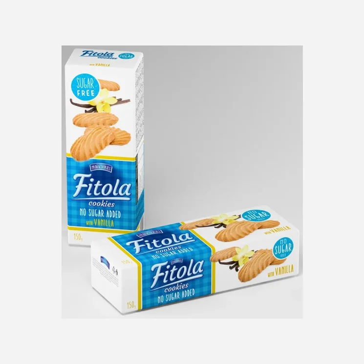 Vanilla Křehké sušenky s vanilkovou příchutí bez přidaného cukru 6 x 130 g
