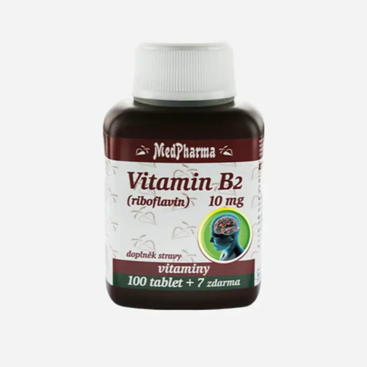 Vitamin B2 (riboflavin) 10 mg 107 tablet 6 x 107 tablet