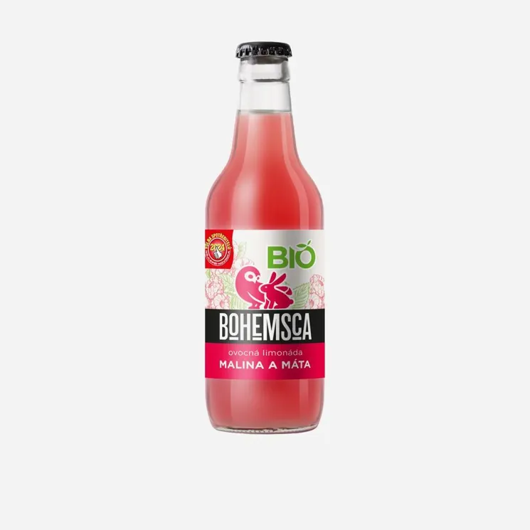 Zahradní limonáda malina a máta BIO