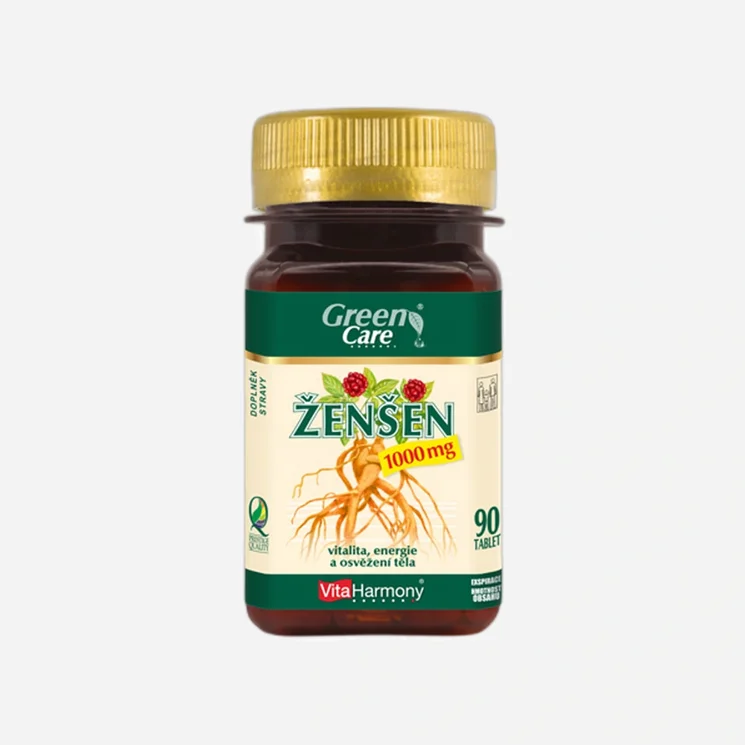 Ženšen 1000 mg 90 tablet 6 x 90 kapslí